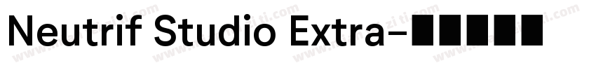 Neutrif Studio Extra字体转换